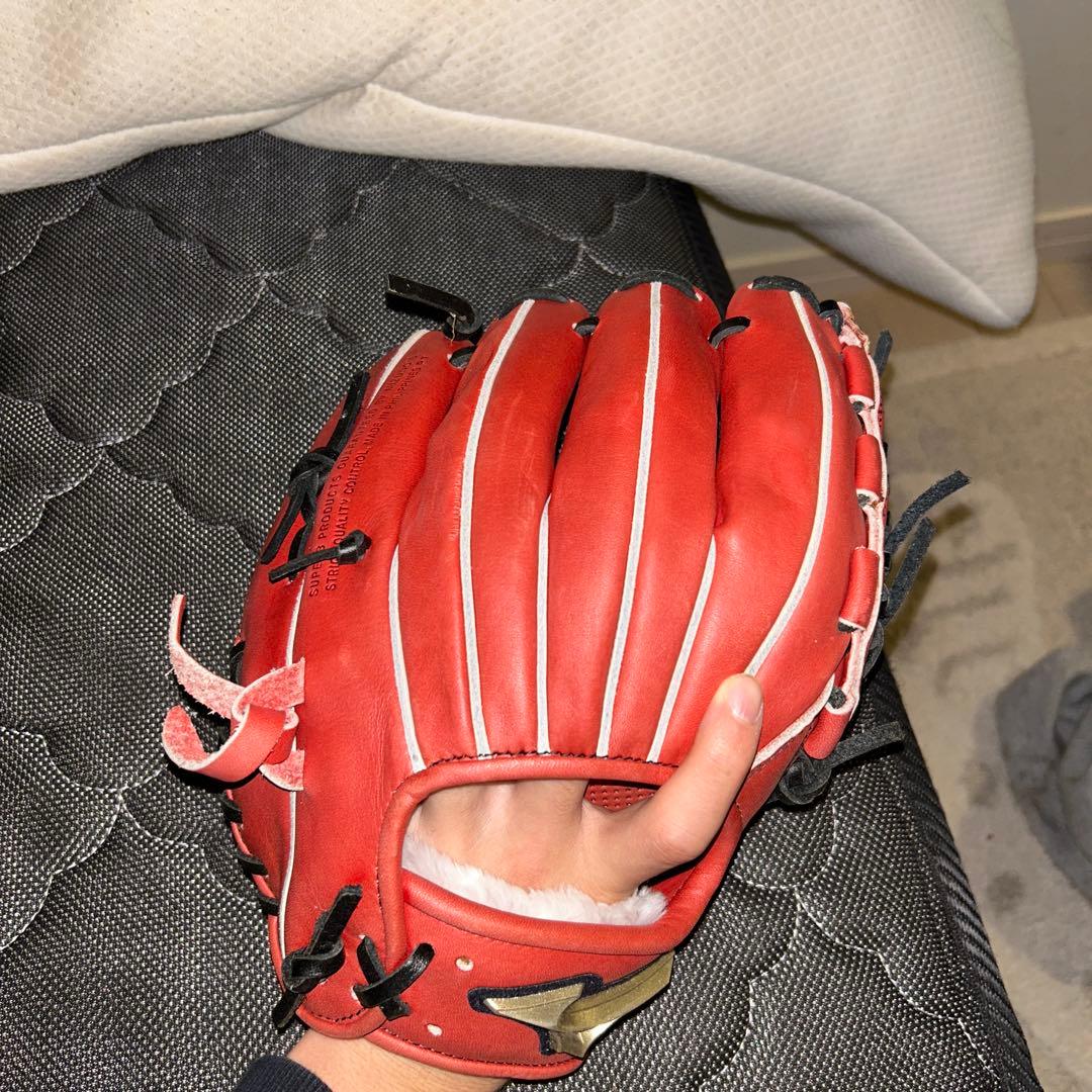 Global Elite 軟式グローブ 赤