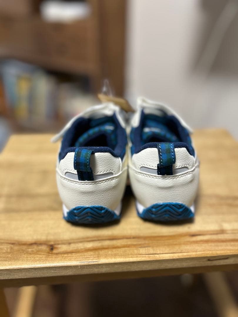 ファミリア アシックスasicsベルトタイプファミリアチェックグリーン21センチ