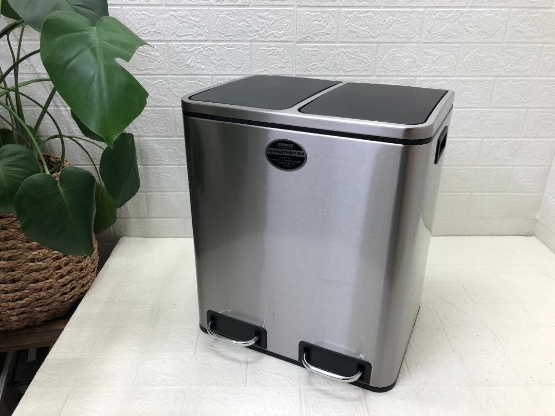 DULTON ダルトン ステンレス製 ペダル式 分別 ダストボックス 30L