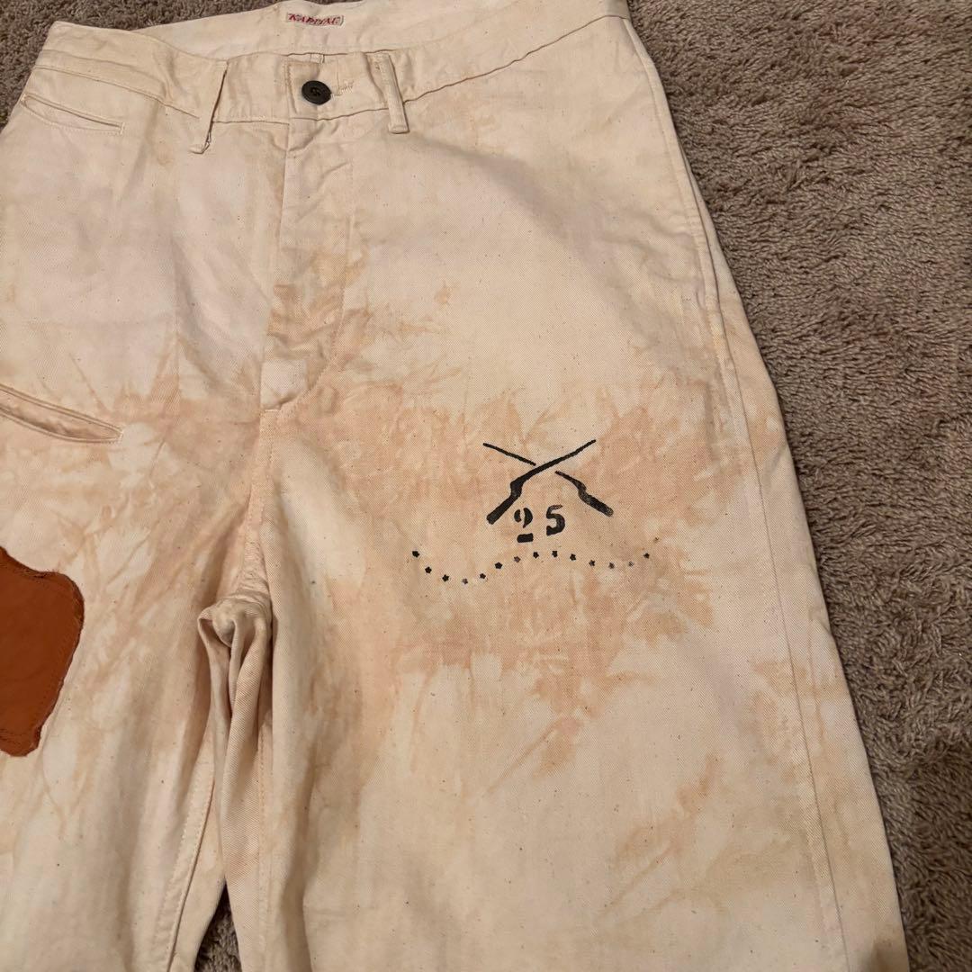 KAPITAL キャピタル レザーパッチ シンチバック ミリタリー パンツ