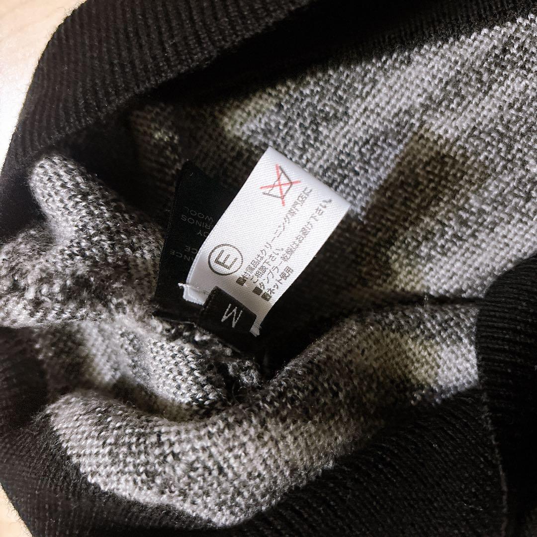 BALMAIN バルマン ゼブラ柄 ニット セーター 黒白 Mサイズ