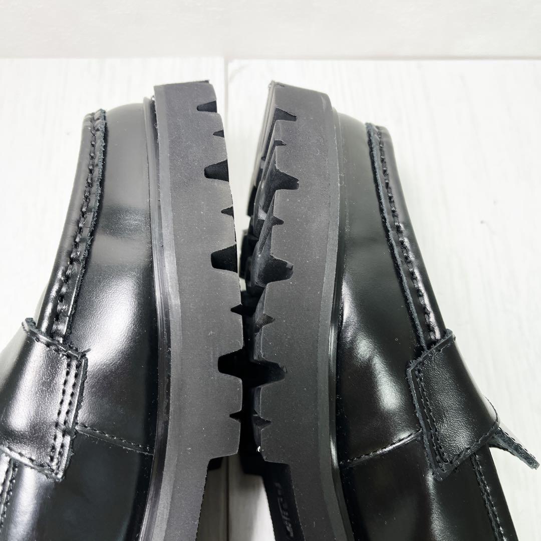 カミナンド US6 ローファー　厚底 ブラック