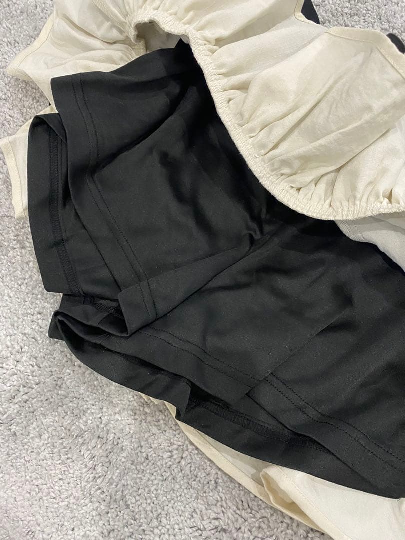 即日発送❣️ andmary Mel gather skirt black Ｍ