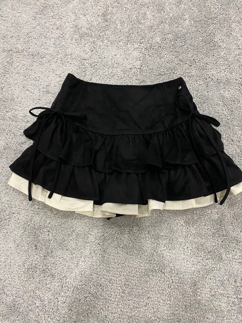 即日発送❣️ andmary Mel gather skirt black Ｍ