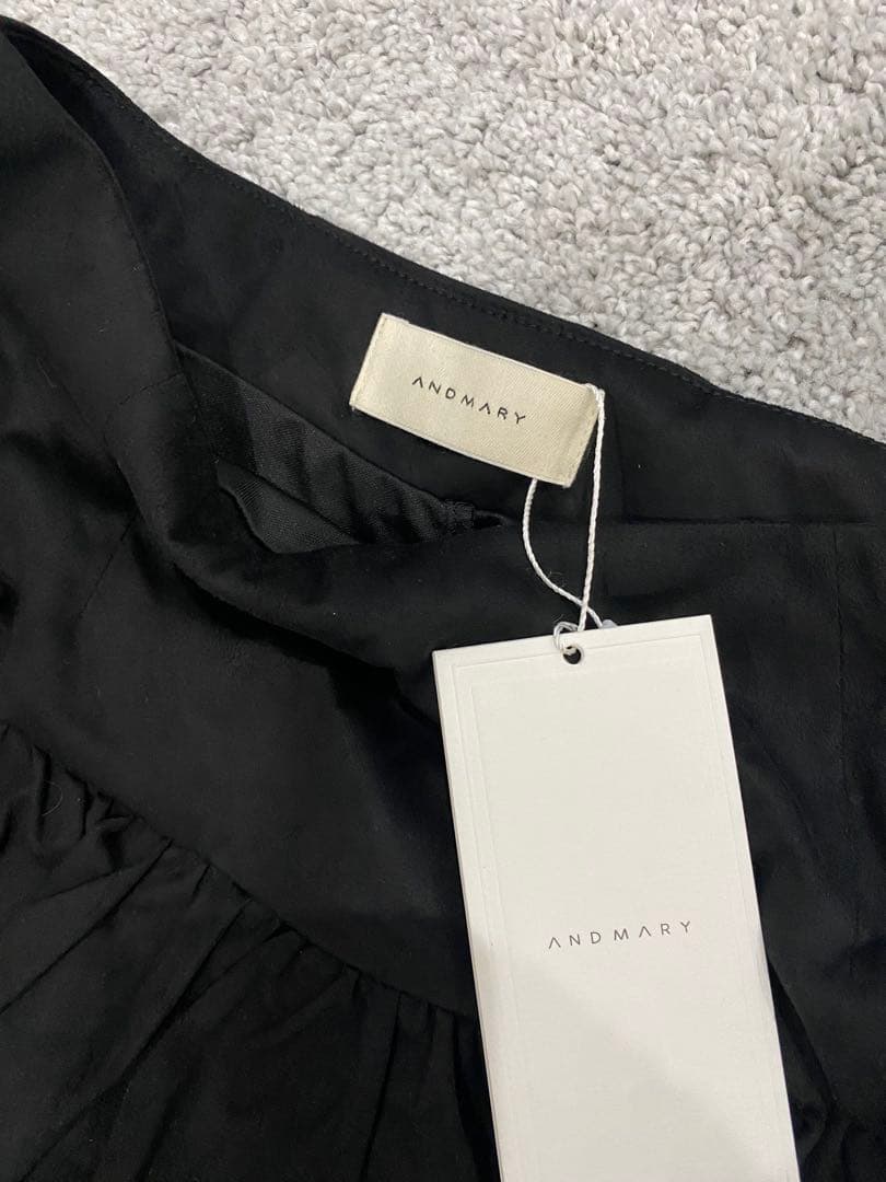 即日発送❣️ andmary Mel gather skirt black Ｍ