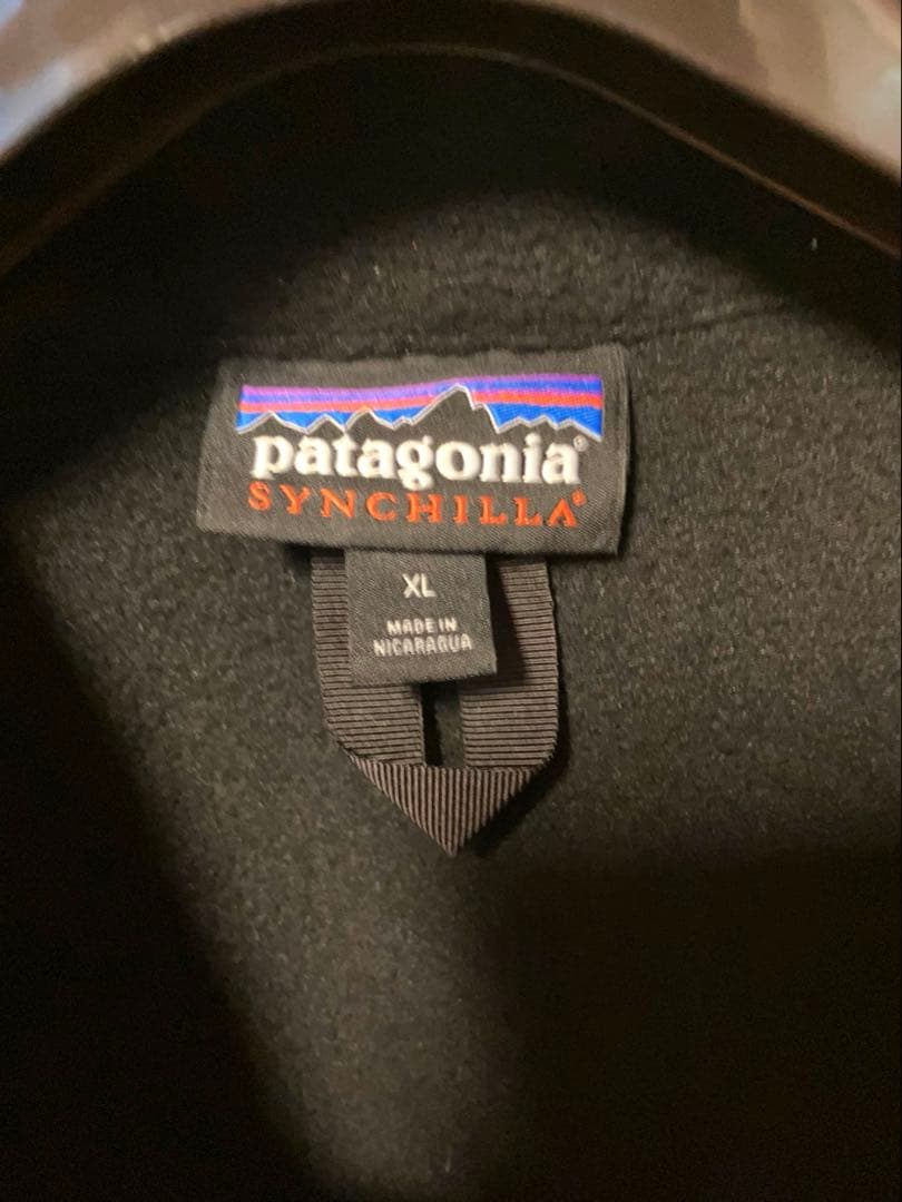 【超人気‼️】パタゴニア patagonia プルオーバーフリースベスト 黒 XL