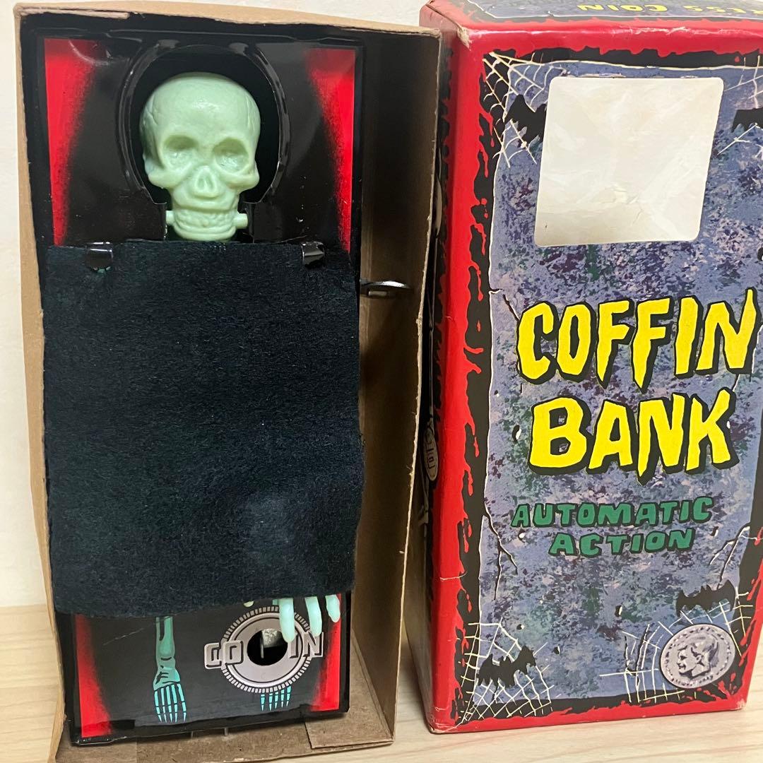 【当時物・レア】COFFIN BANKコフィンバンク ヴィンテージ ブリキ製貯金