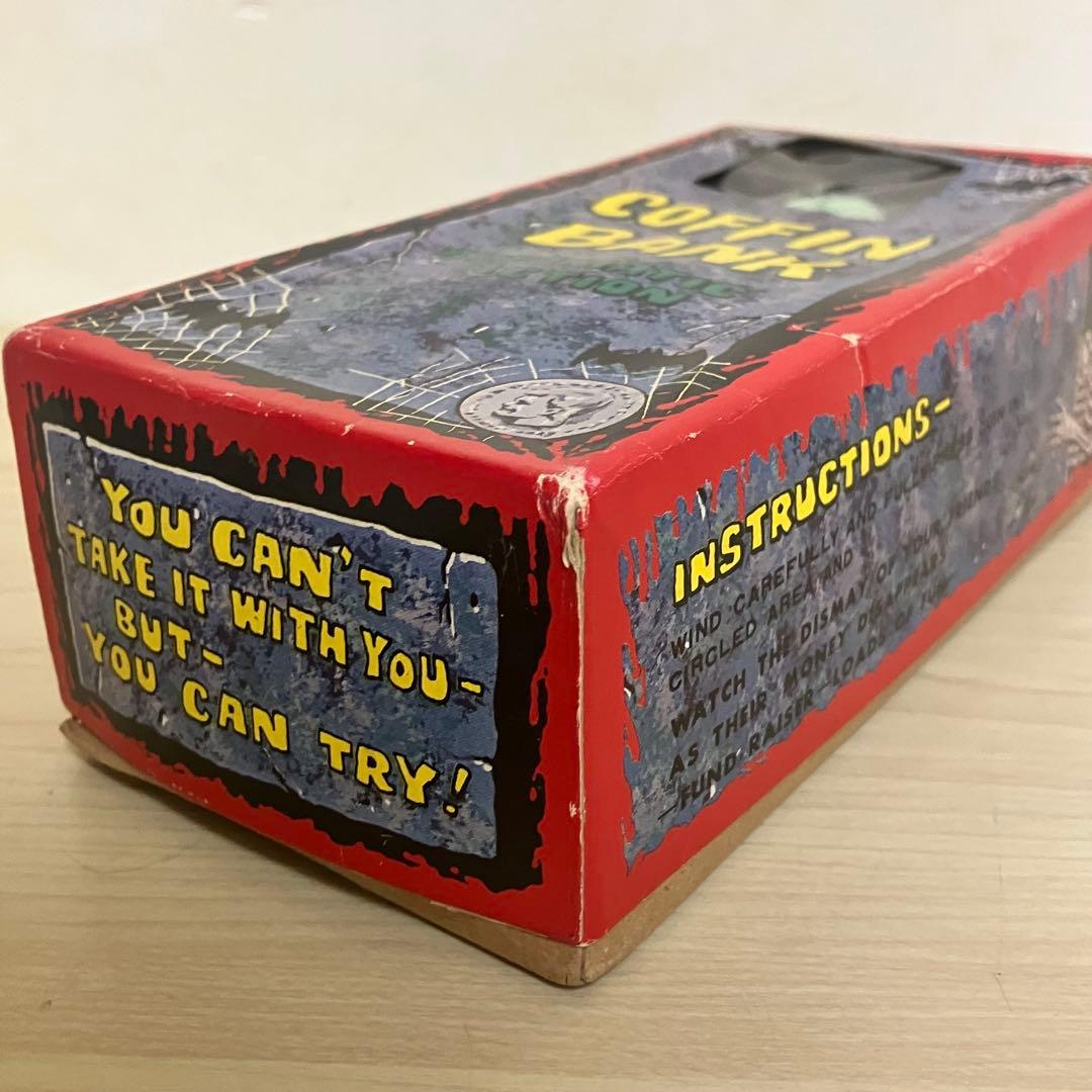 【当時物・レア】COFFIN BANKコフィンバンク ヴィンテージ ブリキ製貯金