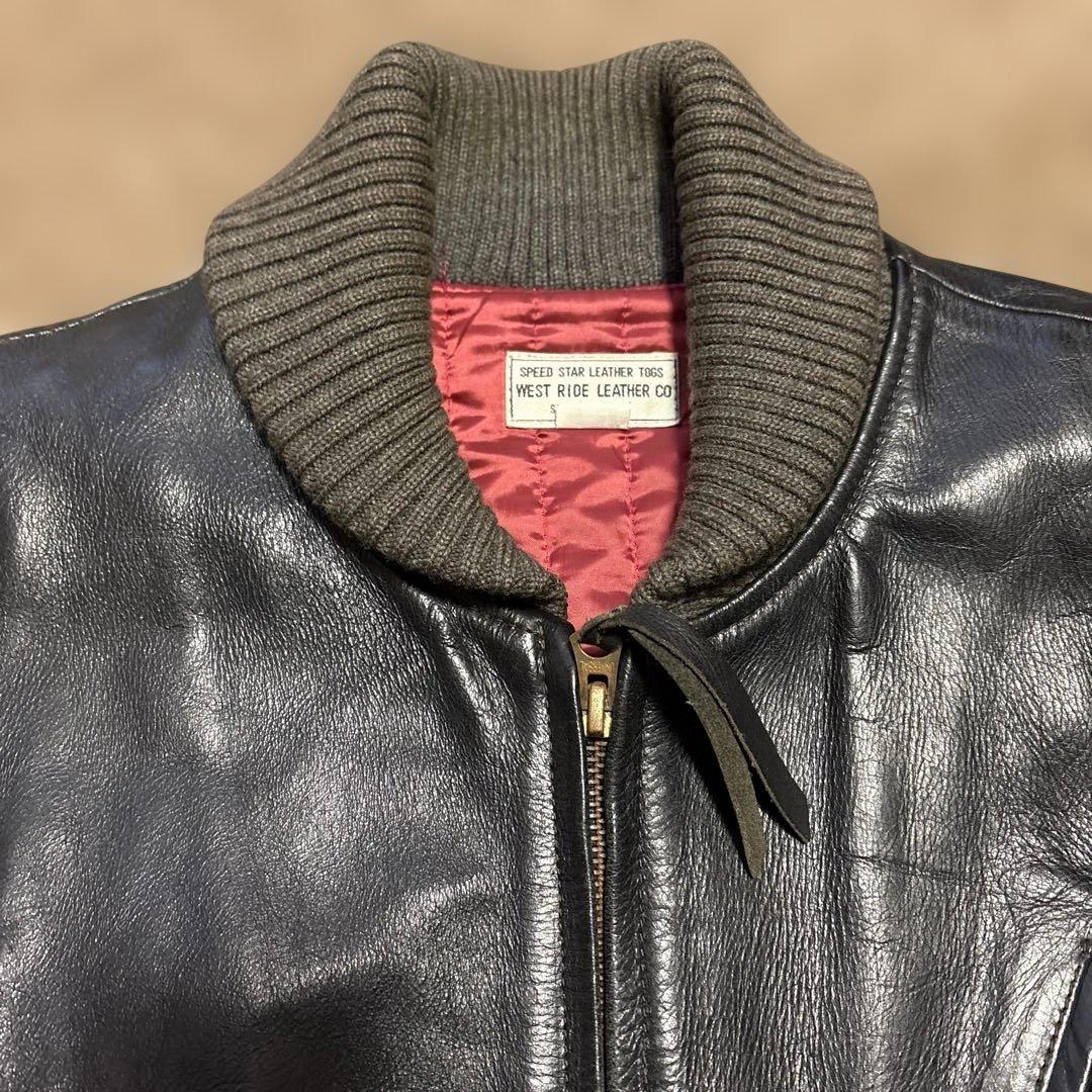 カ*シ様 ジャンク品　36inch ウエストライド　レザーベスト