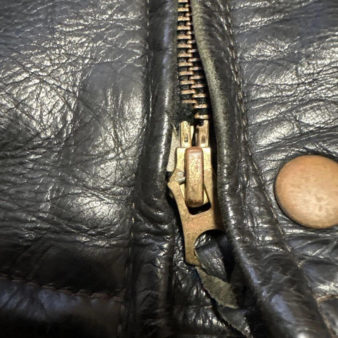 カ*シ様 ジャンク品　36inch ウエストライド　レザーベスト