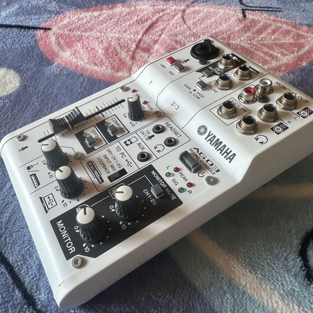 【ほぼ未使用】ヤマハ YAMAHA 　ウェブキャスティングミキサー　AG03