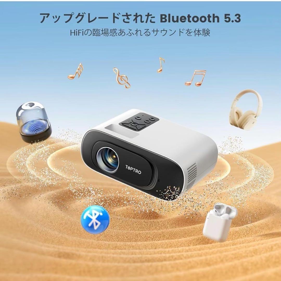 プロジェクター 小型 20000LM高輝度 1080P解像度 4K対応