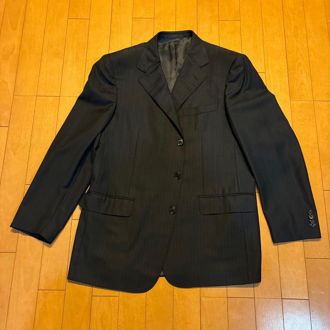 エルメネジルドゼニア スーツ 52ネイビー ストライプ ZEGNA