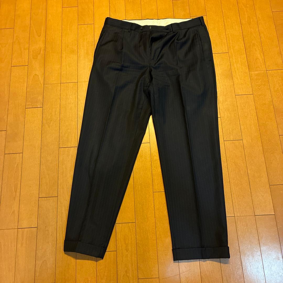 エルメネジルドゼニア スーツ 52ネイビー ストライプ ZEGNA