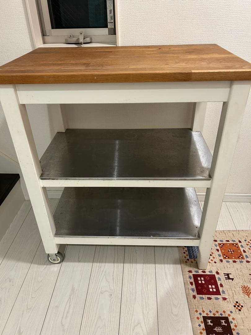 【廃盤品】IKEA STENSTORP キャスター付きキッチンワゴン