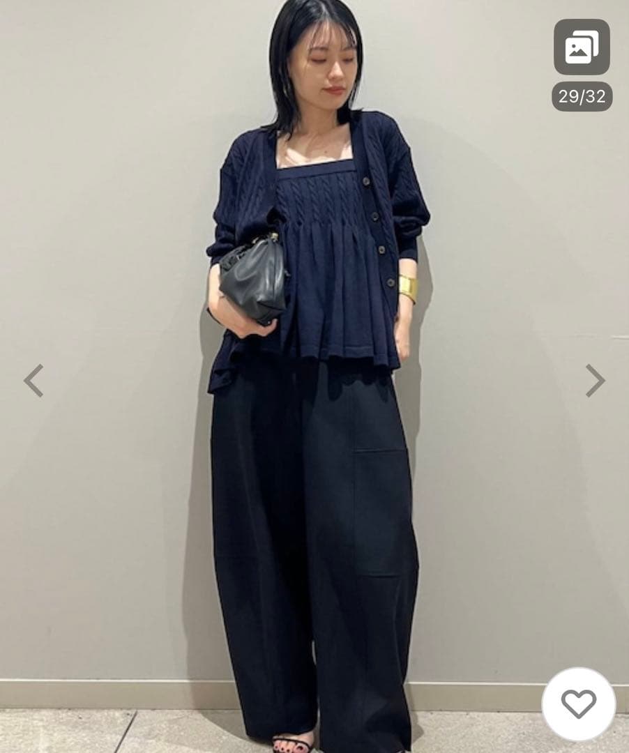 【新品タグ付】カレンソロジー Curensology ウールリネンキャミソール