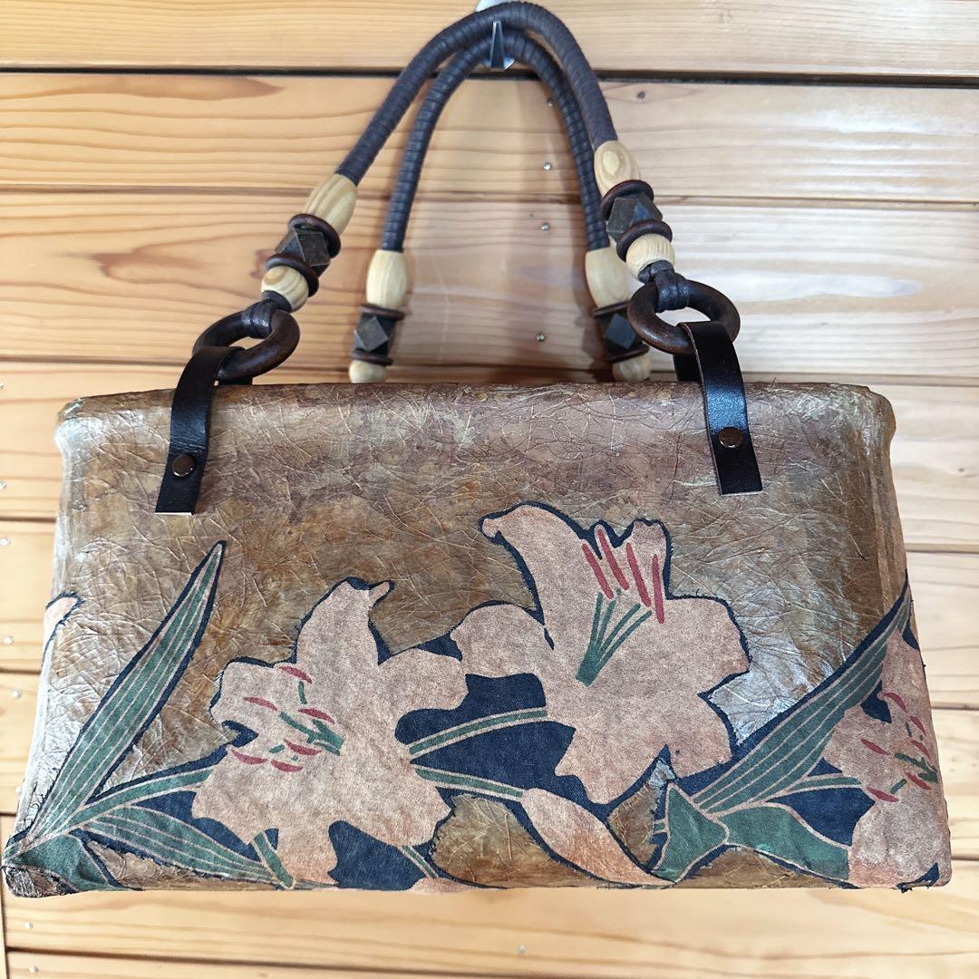 一閑張り　オシャレハンドル