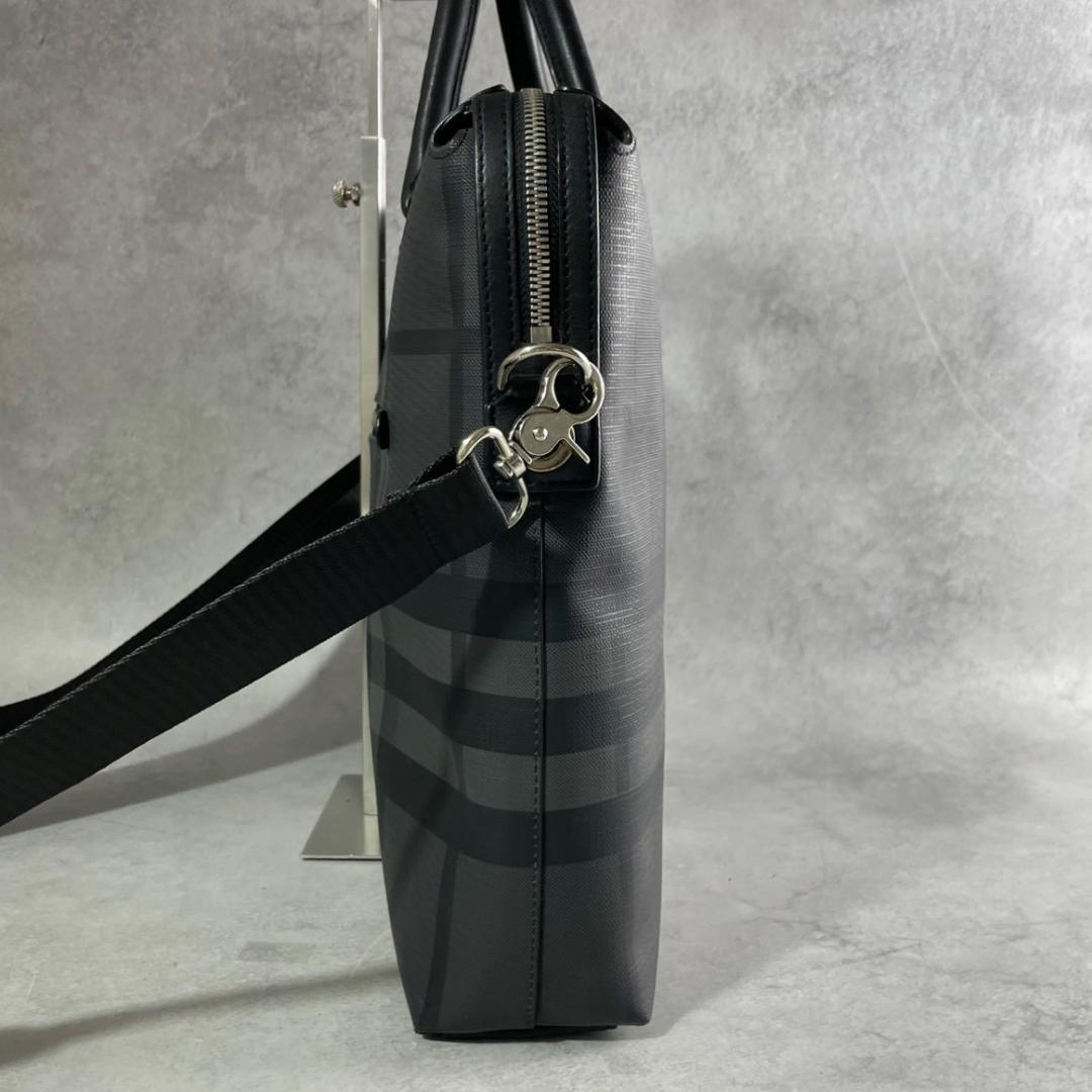 美品✨ BURBERRY チェック柄 2way ブリーフケース ビジネスバッグ