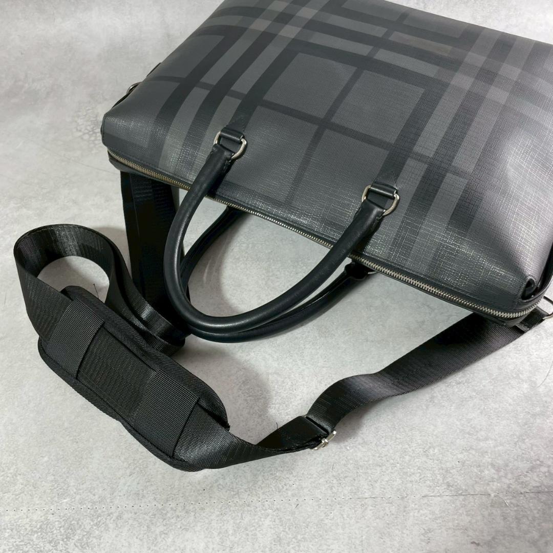 美品✨ BURBERRY チェック柄 2way ブリーフケース ビジネスバッグ