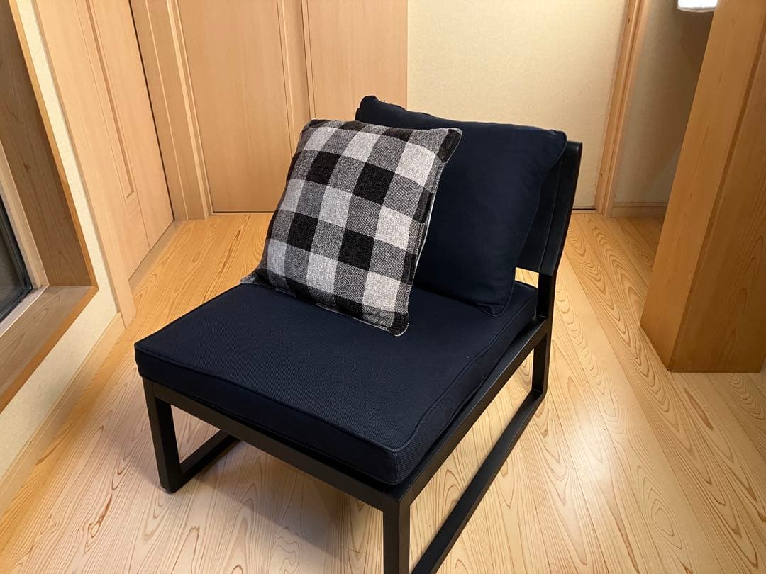 Yoshi　カッシーナ　イクスシー　ラウンジソファ　ブラック　木製