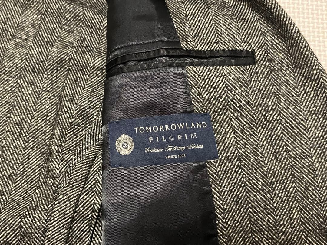 トゥモローランド　ツイードジャケット　ヘリンボーン