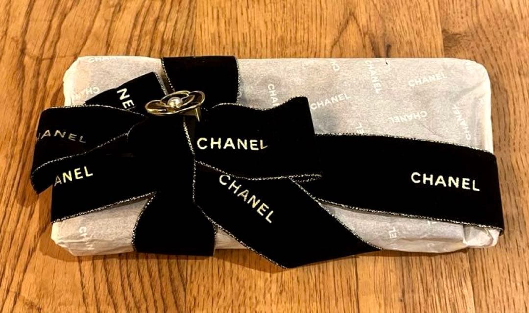 CHANEL シャネル 　レッグウォーマー 黒 ロゴ入り