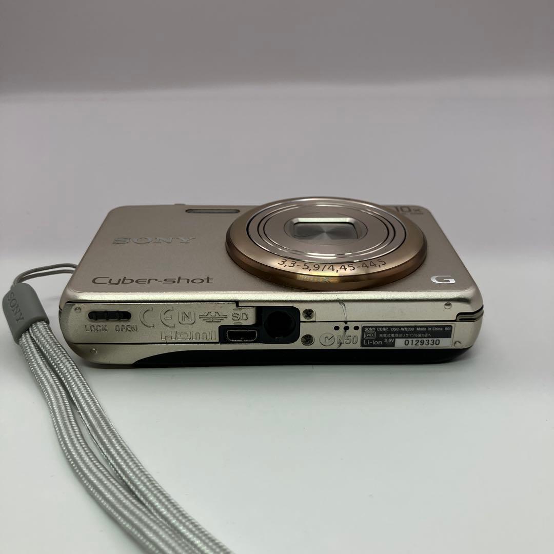 Sony サイバーショット DSC-WX200 デジタルカメラ　ゴールド【2】