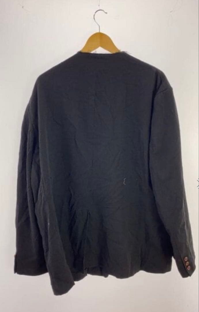 25ssオーバーサイズノーカラーポリ縮ジャケットコムデギャルソンシャツSHIRT