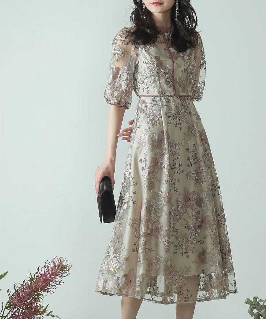 き*)様 【niana/kana】フラワー刺繍 ドレス オケージョン Mサイズ