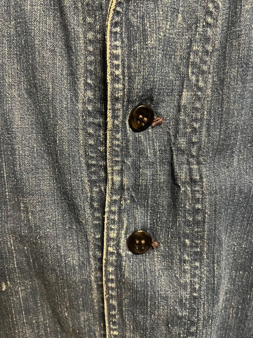 50s USNAVYデニムショールカラージャケットvintage