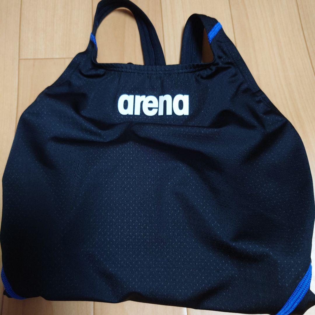 XOサイズ 新品未使用 arenaスポーツ用水着 黒/青 ハイカット レディース