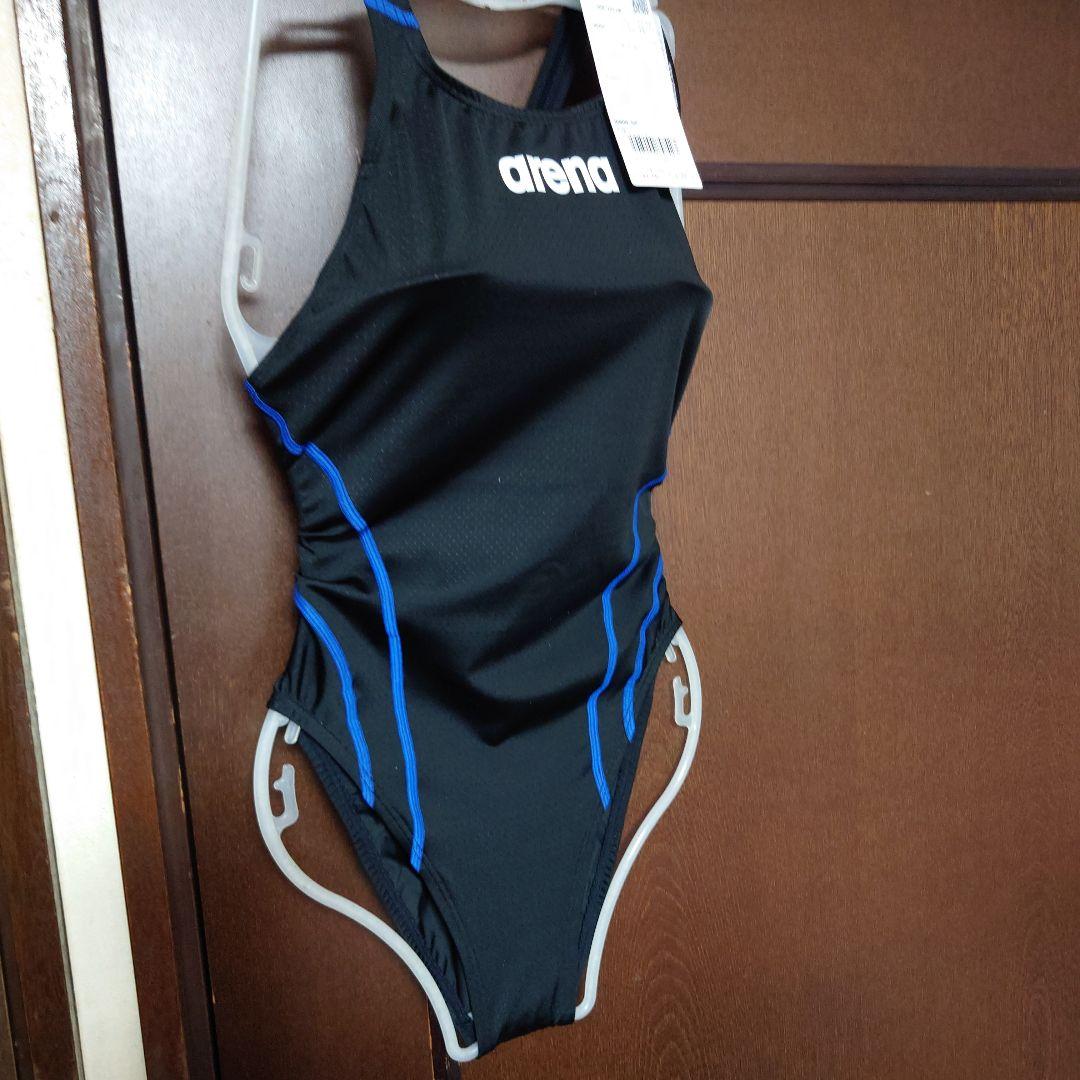 XOサイズ 新品未使用 arenaスポーツ用水着 黒/青 ハイカット レディース