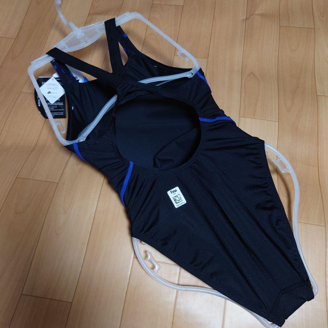 XOサイズ 新品未使用 arenaスポーツ用水着 黒/青 ハイカット レディース