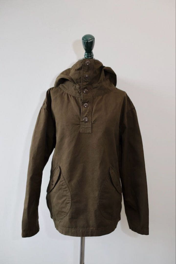 ブラックサインPARAFFIN DECK SHIRT サイズ38ハイドグリーン