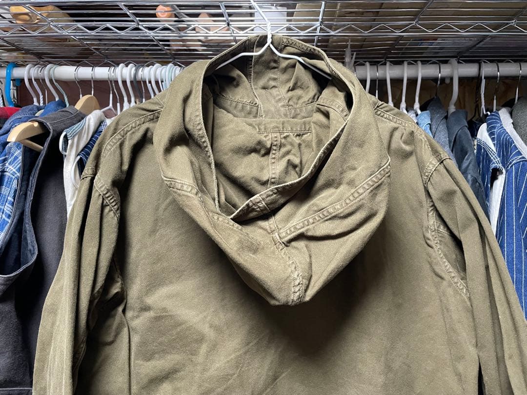 ブラックサインPARAFFIN DECK SHIRT サイズ38ハイドグリーン