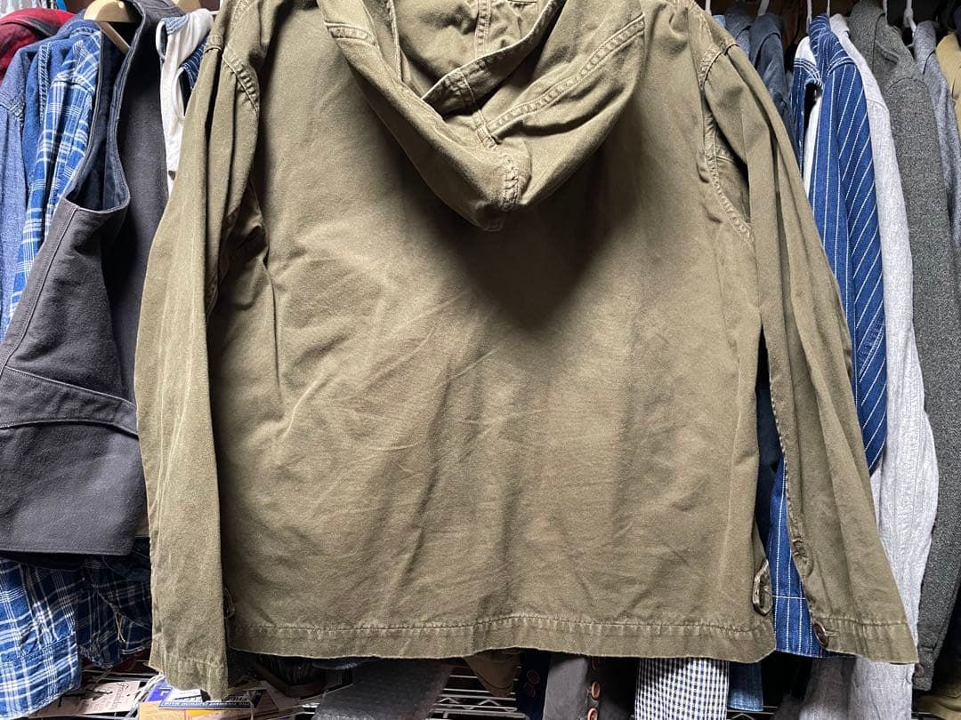 ブラックサインPARAFFIN DECK SHIRT サイズ38ハイドグリーン