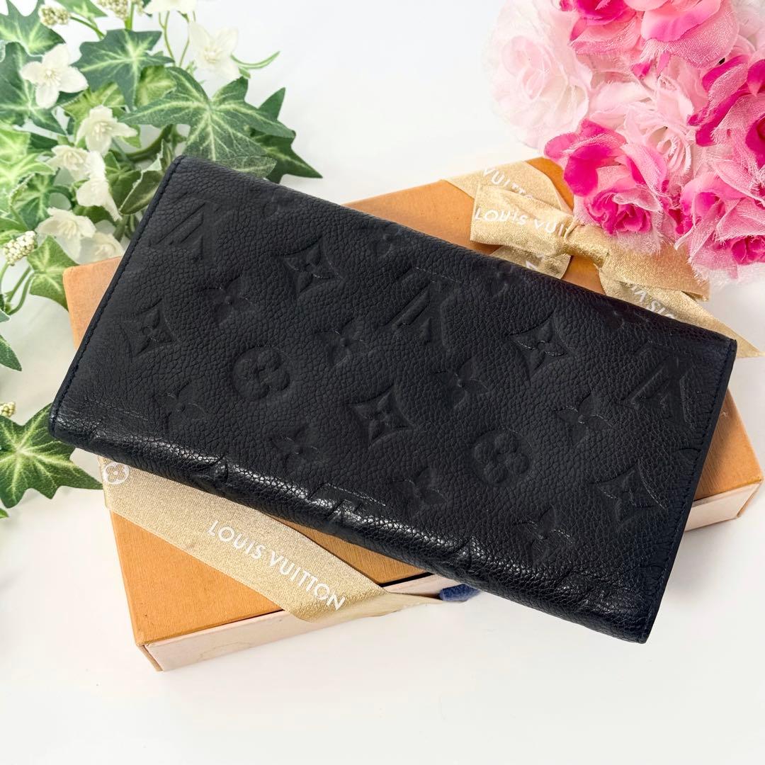 美品 希少✨ルイヴィトン モノグラムアンプラント ヴィルトゥオーズ 長財布 濃紺