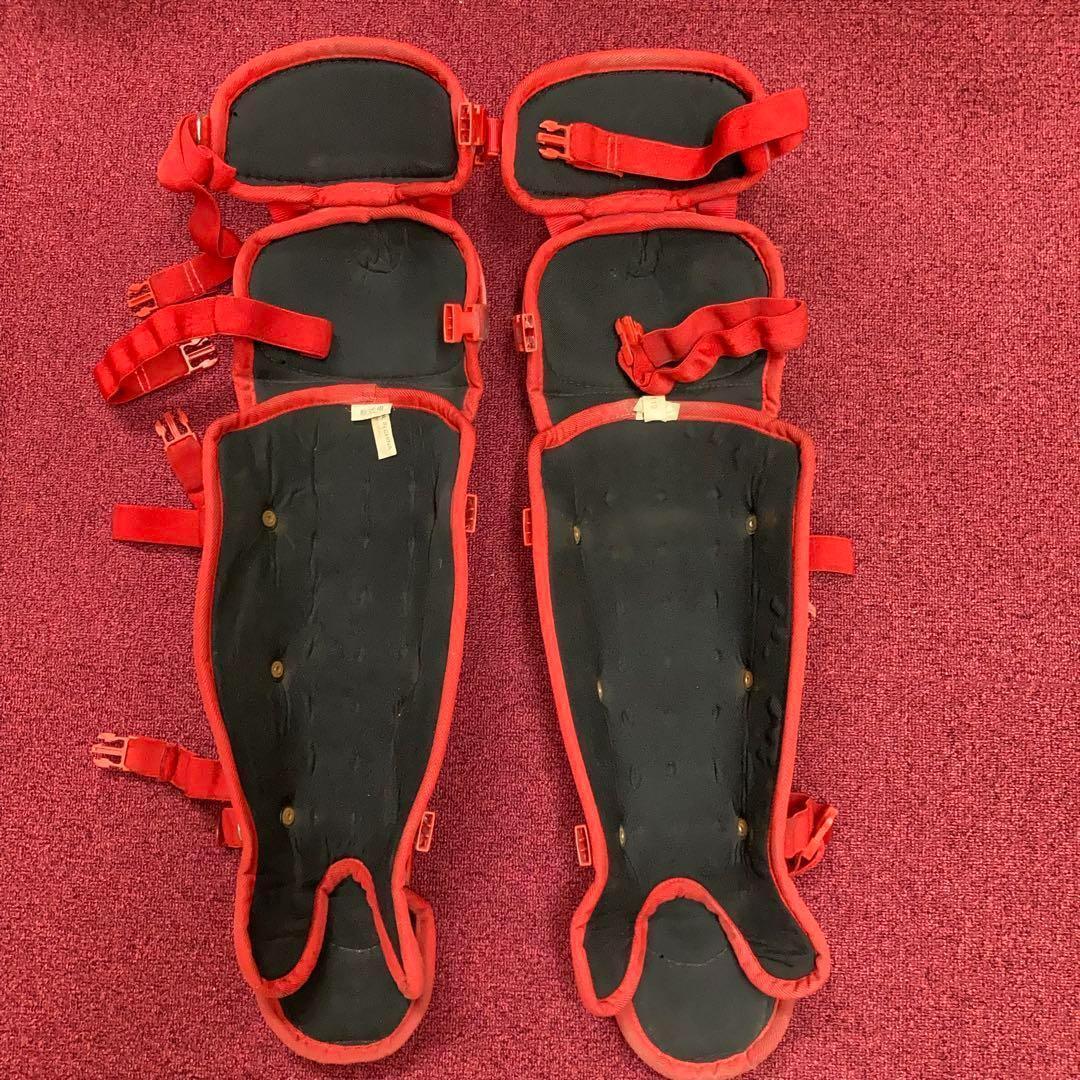 ◆軟式野球 一般用 ミズノ プロテクター 防具 レッド