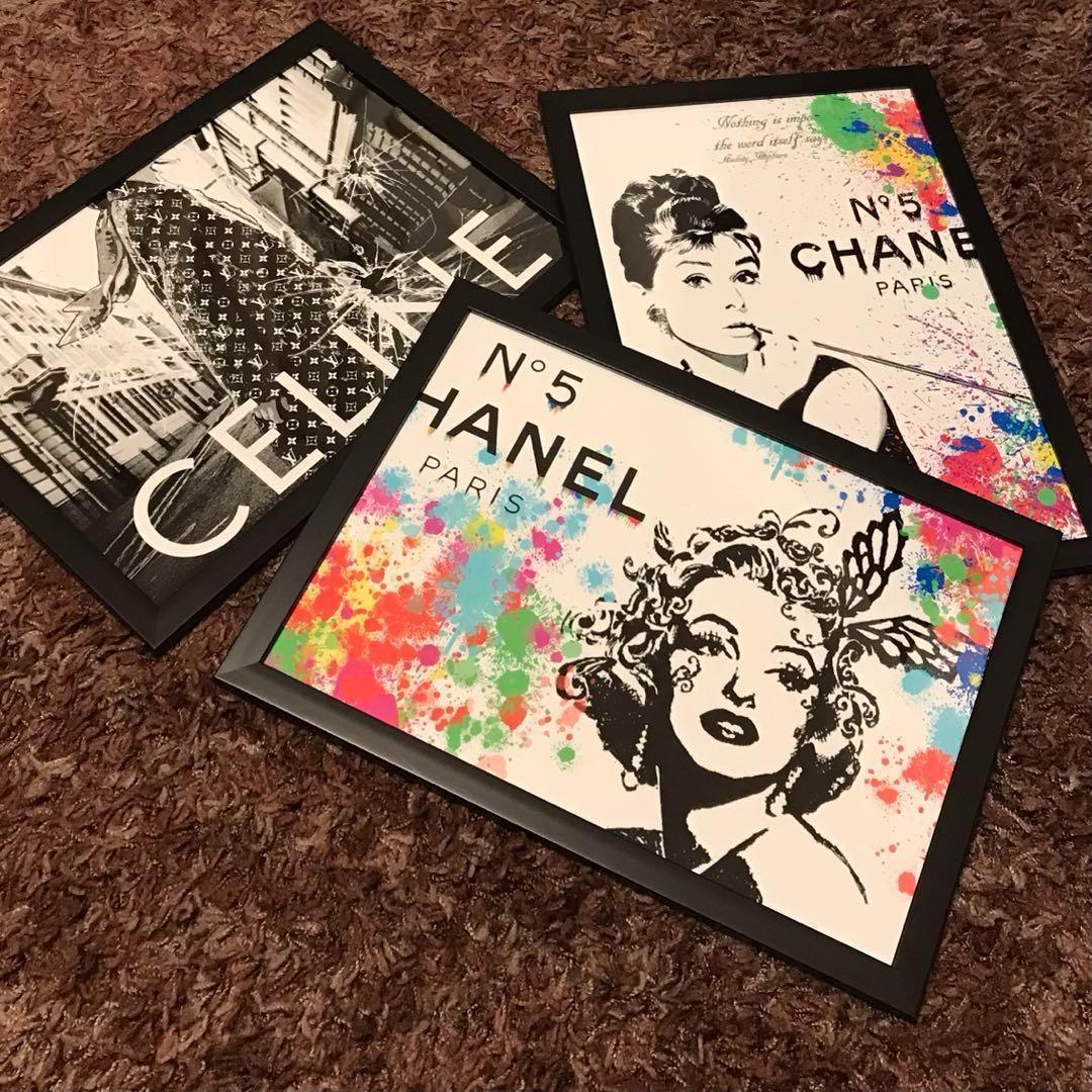 ヴィトン キャットアート アートフレーム TGHMH137