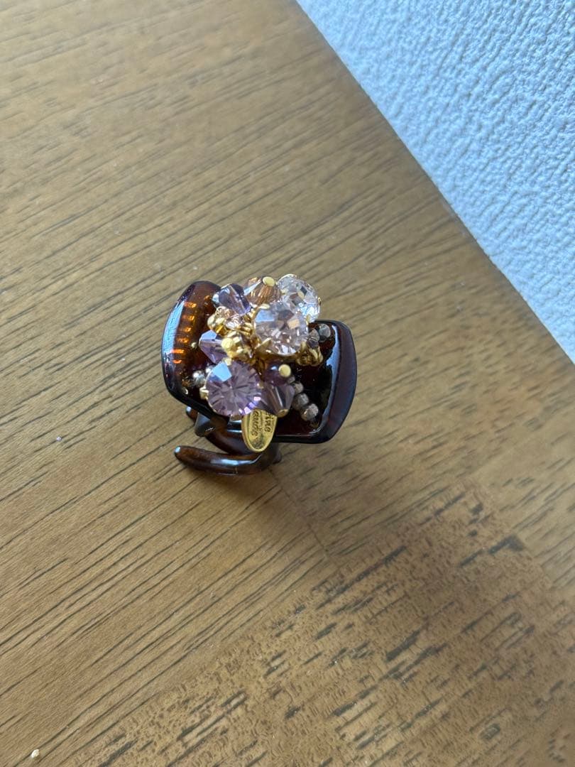 Reine Claudeレーヌクロード ヘアクリップ2個セット ビジュー＆パール