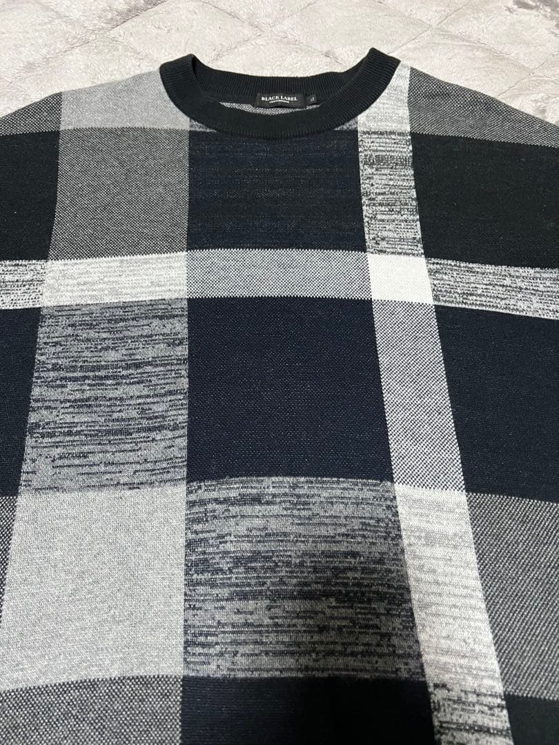 BLACK LABEL CRESTBRIDGE チェック柄セーター LL(XL)