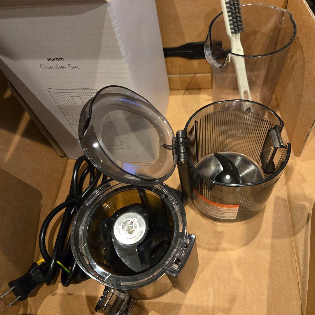 美品 HUROM ヒューロム スロージューサー H310A さくらピンク