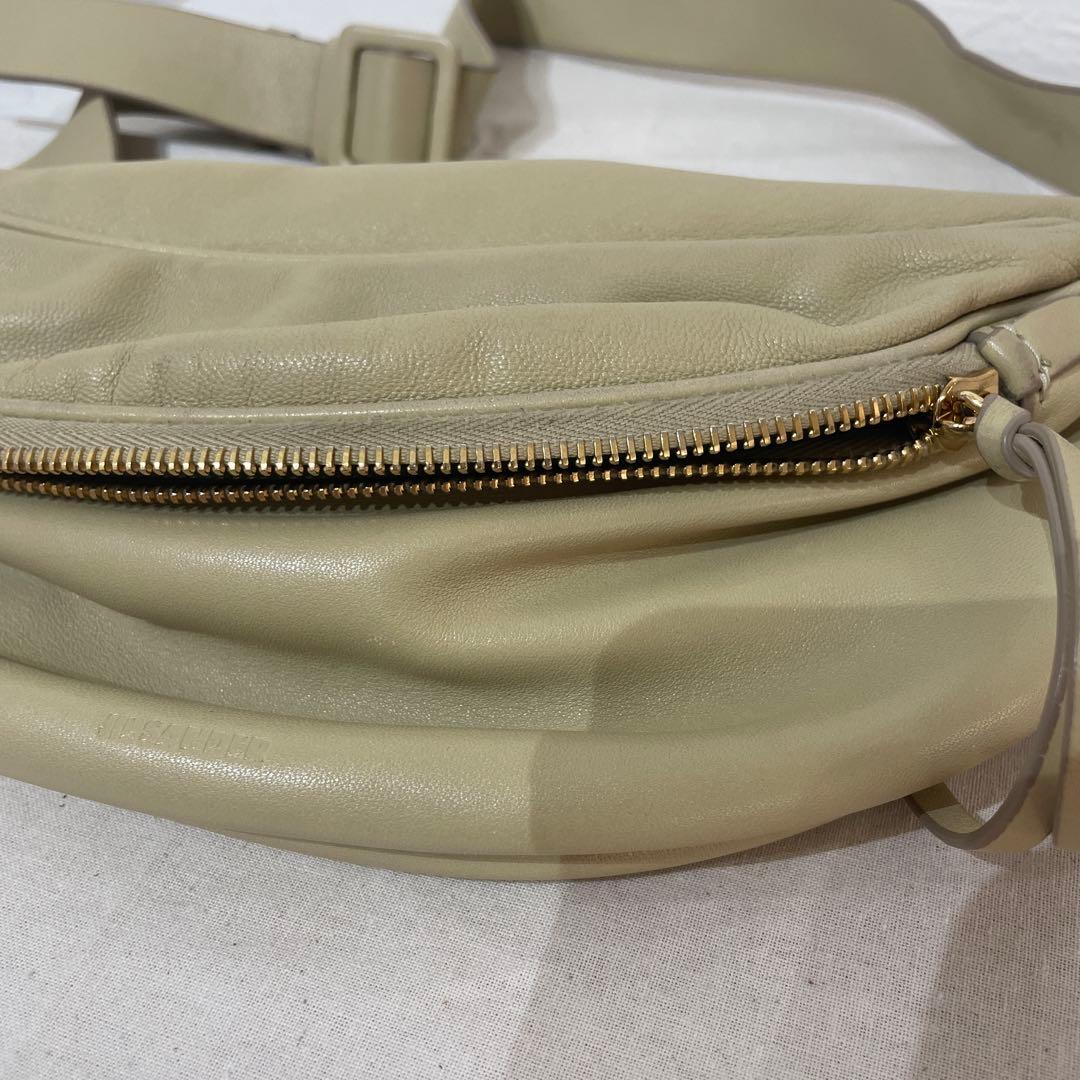 JIL SANDER クリーム　バター　ボディバッグ