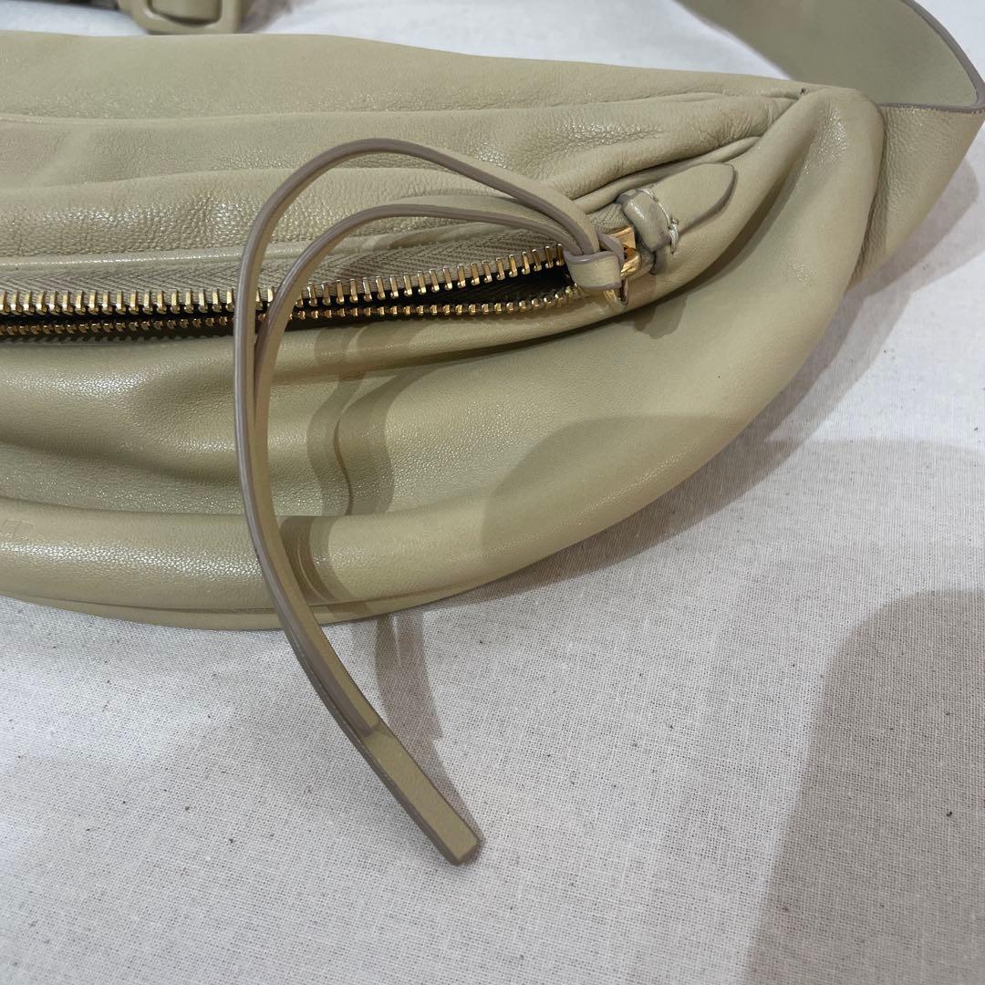 JIL SANDER クリーム　バター　ボディバッグ