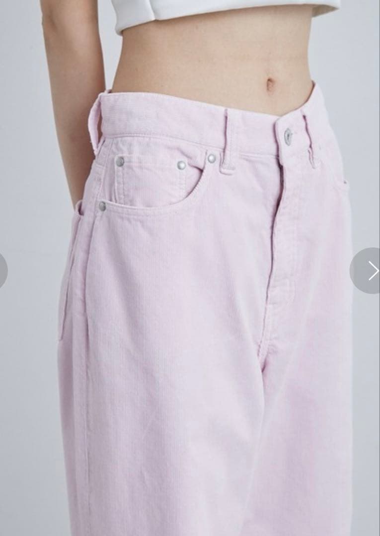 MIESROHE コーデュロイワイドPT ピンク