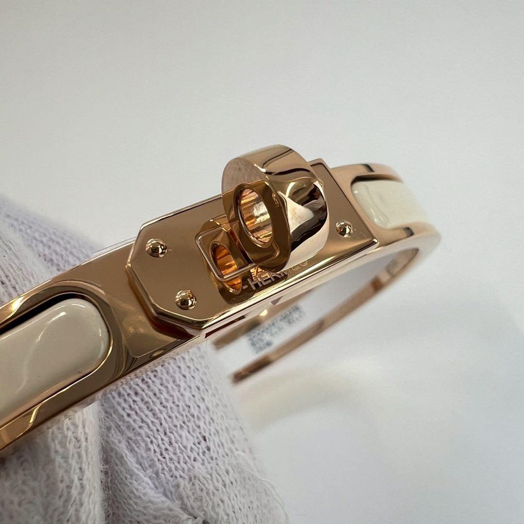 新品未使用 HERMES エルメス ミニクリックケリー PM クリーム PG金具