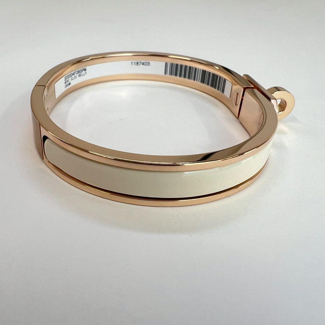 新品未使用 HERMES エルメス ミニクリックケリー PM クリーム PG金具