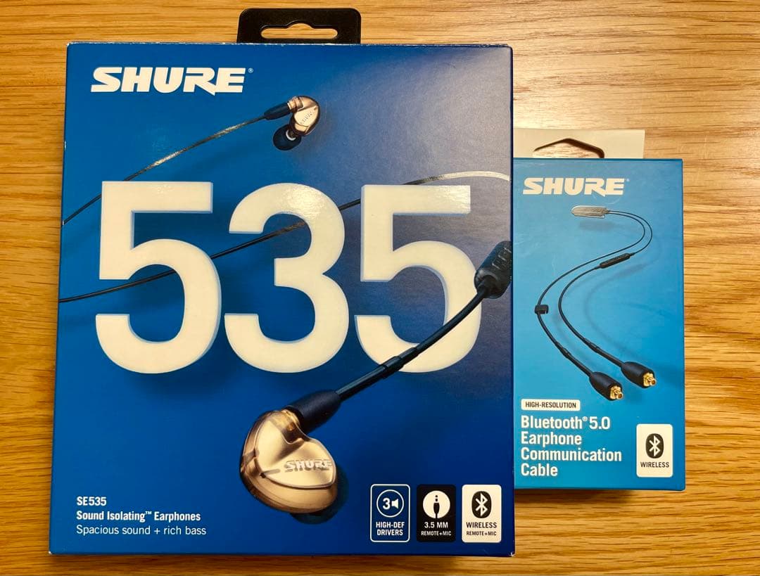 SHURE SE535 + おまけ(BT-2 Bluetooth cable)