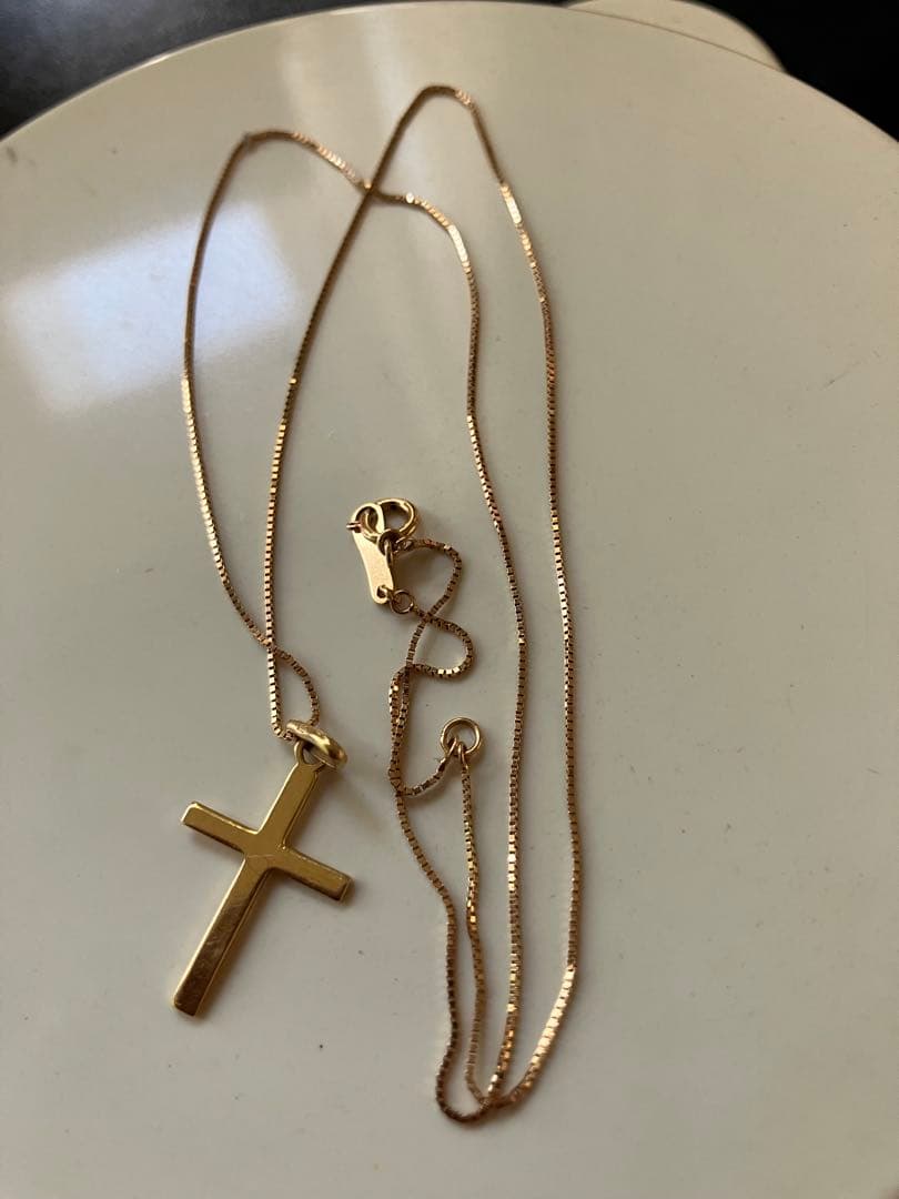 k18ゴールド 十字架 ネックレス