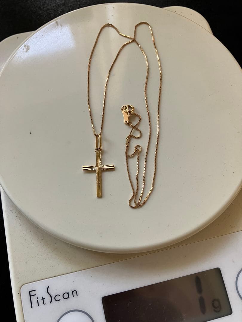 k18ゴールド 十字架 ネックレス
